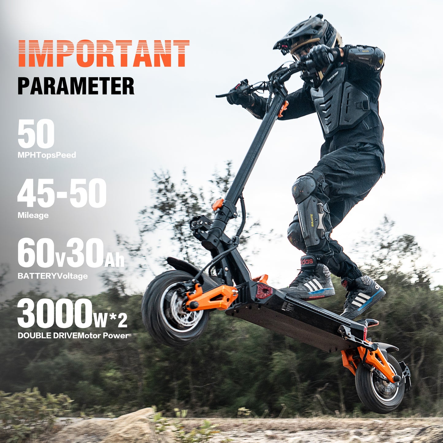 X-FREEBOY Electric Scooter Dual 3000W motors